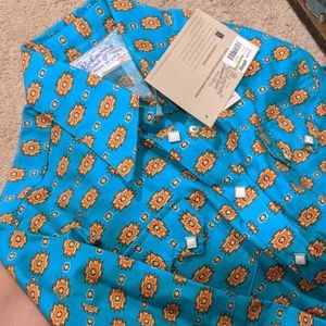 Pearl snap Aztec shirt